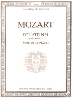 Wolfgang Amadeus Mozart - Sonate n°4 en mi min.