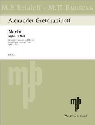 Alexander Gretschaninow - Quatre Mélodies