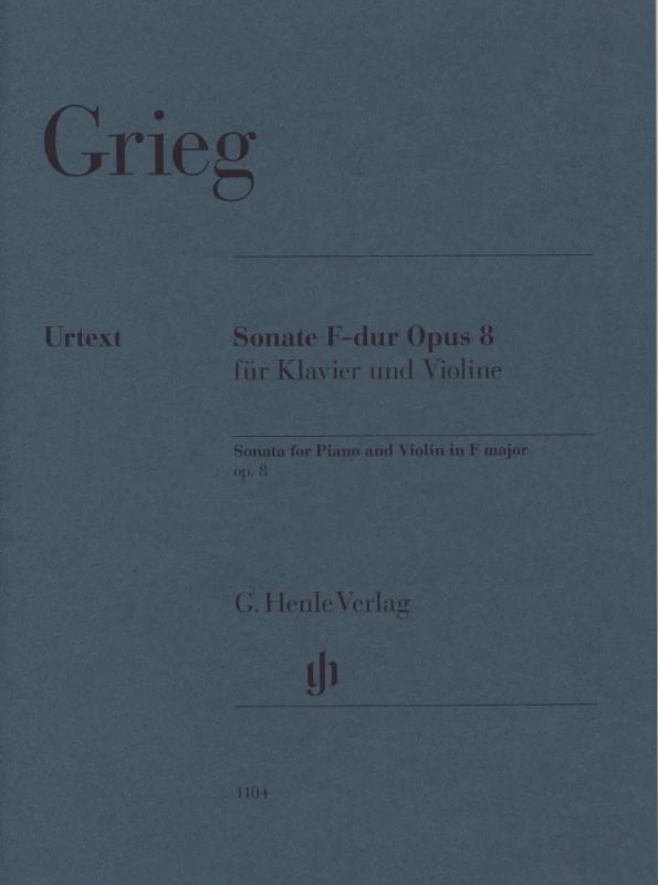 Edvard Grieg output totale volume 8 sonate per violino e pianoforte SPARTITI 
