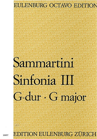 Giuseppe Sammartini - Sinfonie 3 G-Dur
