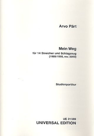 Arvo Pärt - Mein Weg