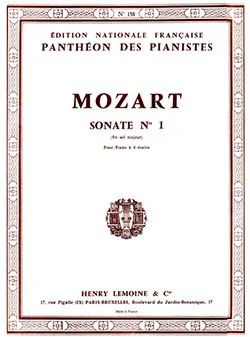 Wolfgang Amadeus Mozart - Sonate à 4 mains n°1 en sol maj.