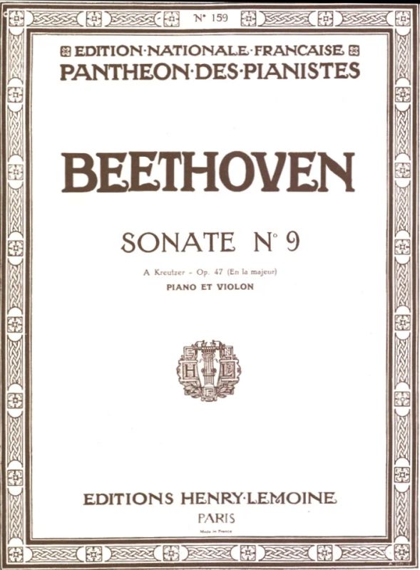 Ludwig van Beethoven - Sonate n°9 Kreutzer