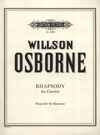 Willson Osborne - Rhapsodie für Klarinette