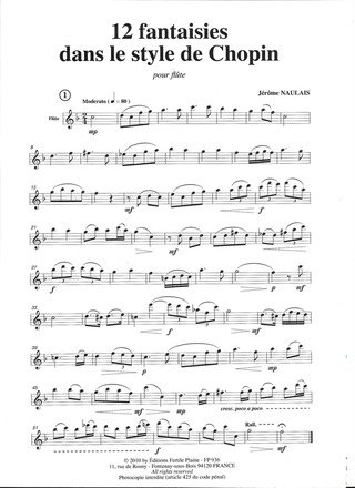 Jérôme Naulais - 12 Petites Fantaisies dans le style de Chopin