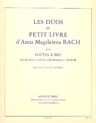 Johann Sebastian Bach - Petit Livre d'Anna Magdalena Bach