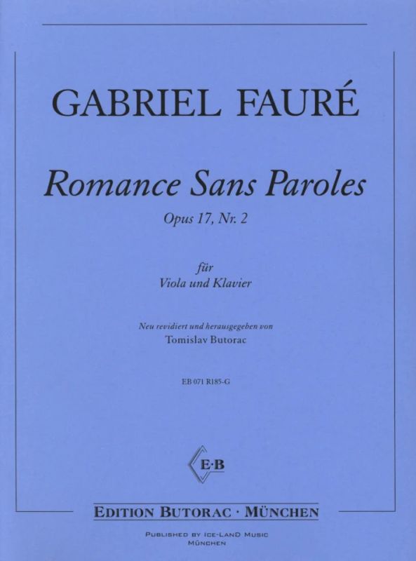Gabriel Fauré - Romance sans Paroles op. 17/2
