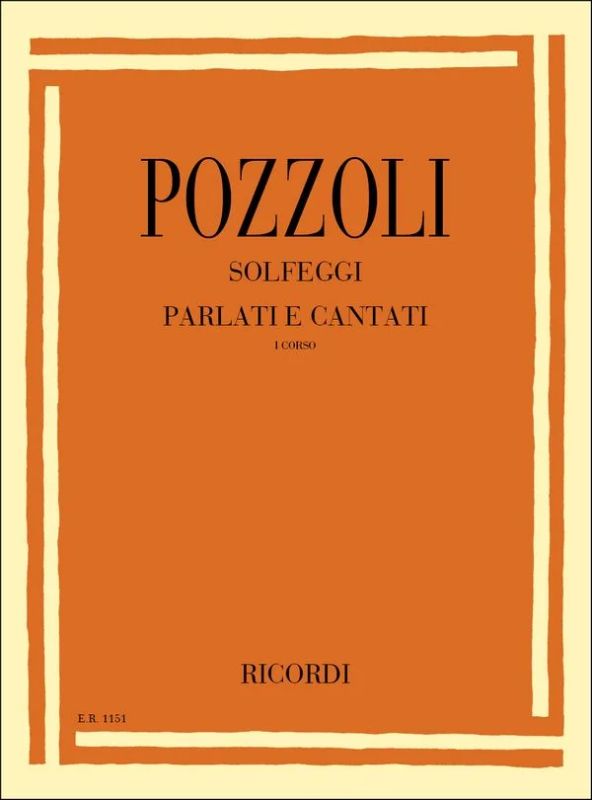 Ettore Pozzoli: Solfeggi parlati e cantati 1