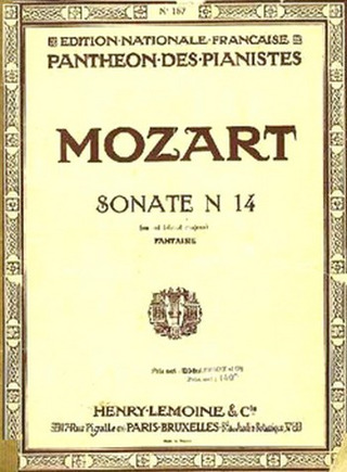 Wolfgang Amadeus Mozart - Sonate n°14 KV457 en mib maj.