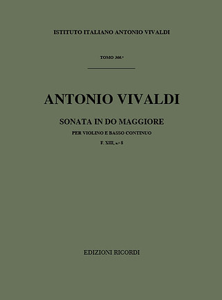 Antonio Vivaldi et al. - Sonata in Do Maggiore per Violino e BC RV 3