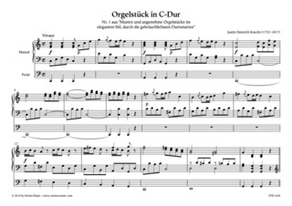 Justin Heinrich Knecht: Orgelstück in C-Dur