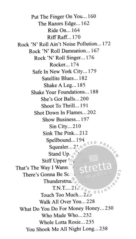 verb Draw a picture Miraculous The Little Black Songbook – AC/DC from AC/DC | buy now in the Stretta sheet  music shop