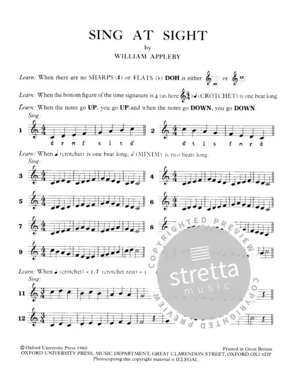 Appleby William: Sing At Sight - 160 Easy Graded Sight Reading Exercises (1)