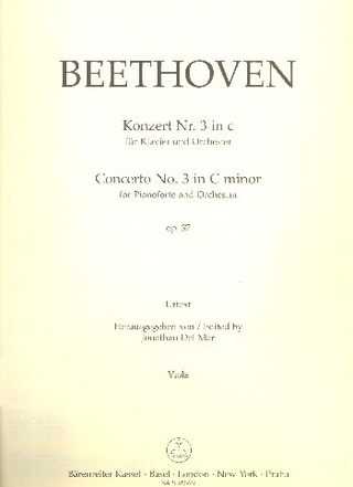 L. van Beethoven - Concerto No. 3 in C minor op. 37