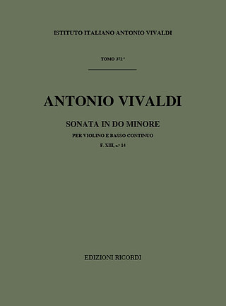 Antonio Vivaldi - Sonata in Do Min Rv 6 Per Violino e BC