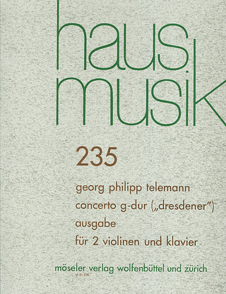 Georg Philipp Telemann - Concerto G-Dur TWV 52:G1