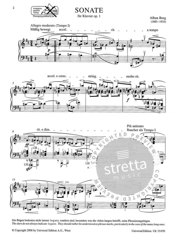 Alban Berg - Sonate op. 1 (1)