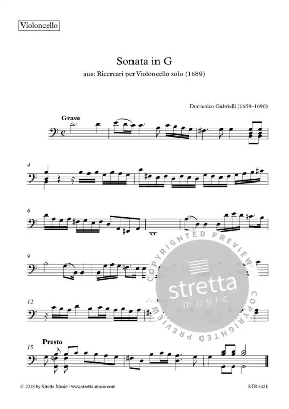 Domenico Gabrielli - Sonata in G (3)