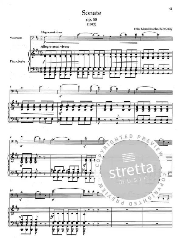 Felix Mendelssohn Bartholdy - Sämtliche Werke für Violoncello und Klavier 1 (3)