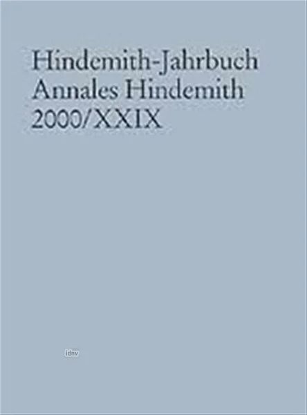Hindemith-Jahrbuch 29