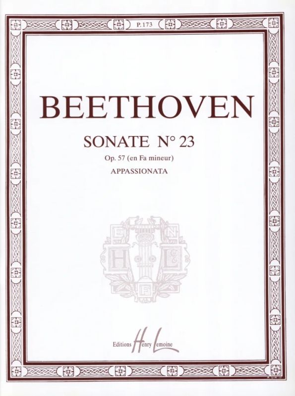 Ludwig van Beethoven - Sonate n°23 en fa min. Op.57