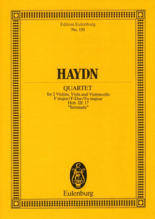 Joseph Haydn - Streichquartett  F-Dur op. 3/5 Hob. III: 17