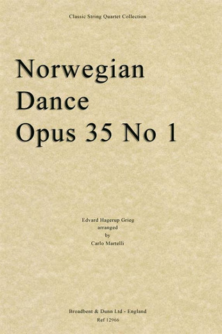 Edvard Grieg - Norwegian Dance, Opus 35 No. 1
