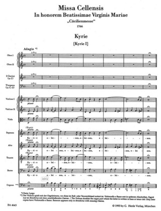 Joseph Haydn - Missa Cellensis in honorem Beatissimae Virginis Maria Hob.XXII:5 "Cäcilienmesse"
