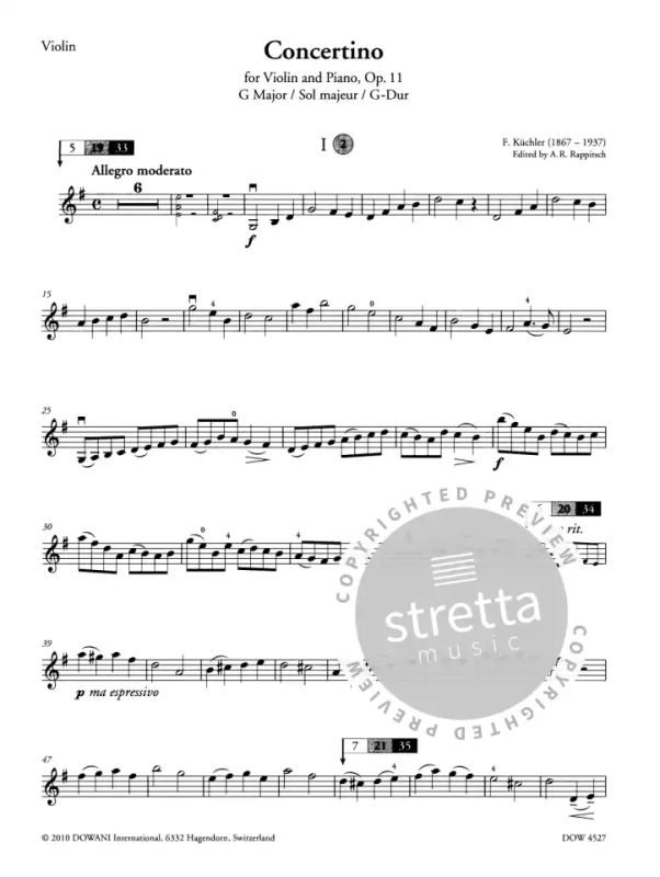 Ferdinand Küchler - Concertino G-Major op. 11
