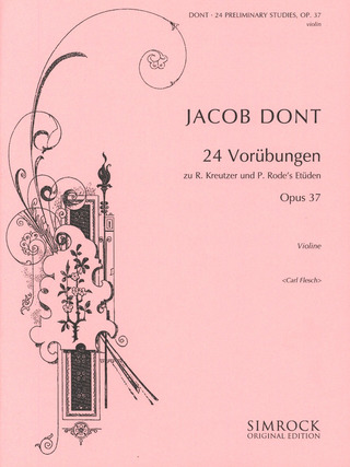 Jakob Dont - 24 Vorübungen op. 37