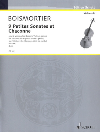 Joseph Bodin de Boismortier - 9 Petites Sonates et Chaconne op. 66