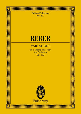Reger, Johann Baptist Joseph Maximilian - Variationen und Fuge
