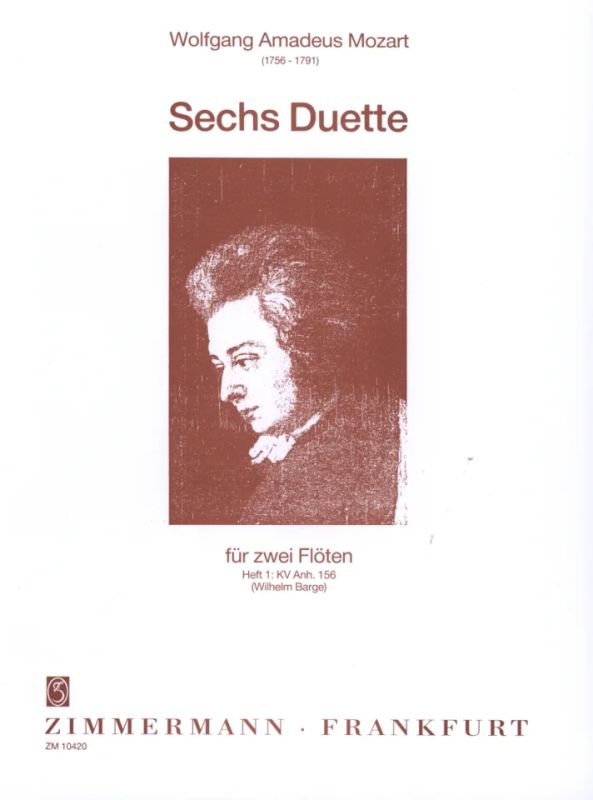 Wolfgang Amadeus Mozart - Sechs Duette, Heft 1: Nr. 1-3 KV 156