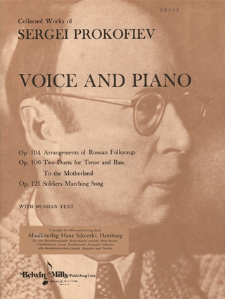 Sergueï Prokofiev - Lieder und Romanzen für Gesang und Klavier