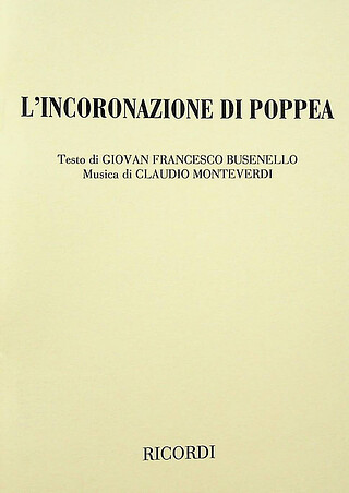 Claudio Monteverdi et al. - L'Incoronazione di Poppea – Libretto