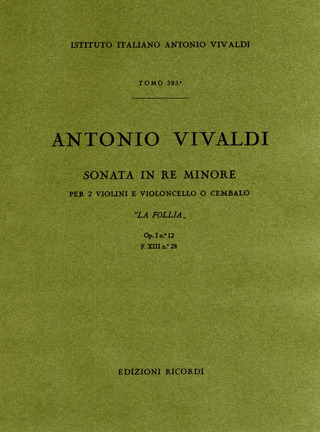 Antonio Vivaldi - Sonata per Violine e B.c. Per 2 VL. In Re Min. 'La Foll
