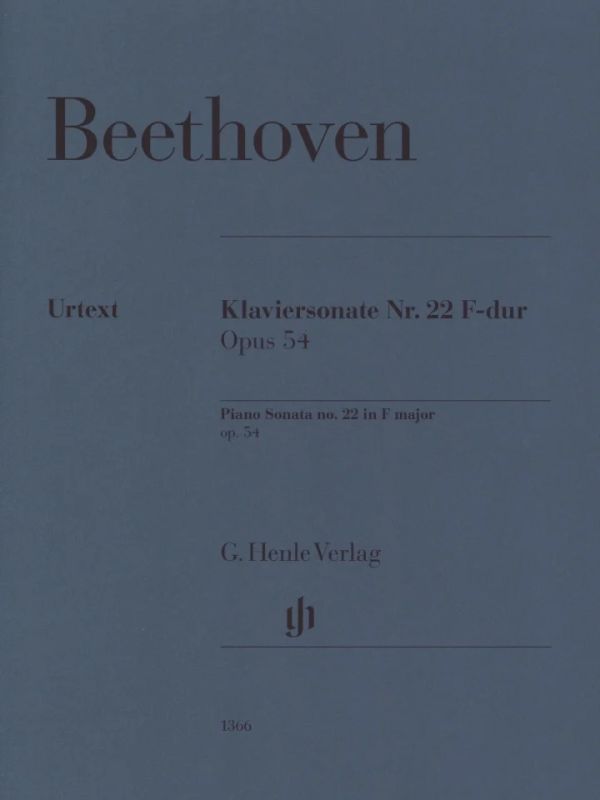 Ludwig van Beethoven: Piano Sonata no. 22 F major op. 54 (0)