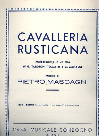 Pietro Mascagni - Duetto Santuzza-Turiddu: Tu qui Santuzza