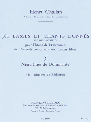 Henri Challan - 380 Basses et Chants Donnés Vol. 5B