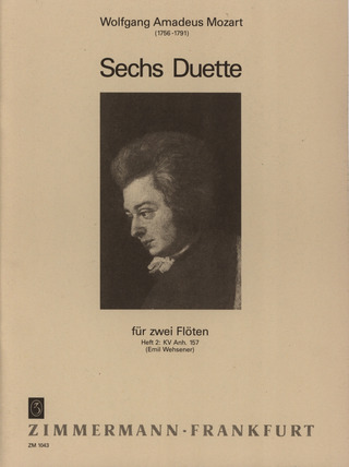 Wolfgang Amadeus Mozart - Sechs Duette, Heft 2: Nr. 4-6 KV Anh. 157