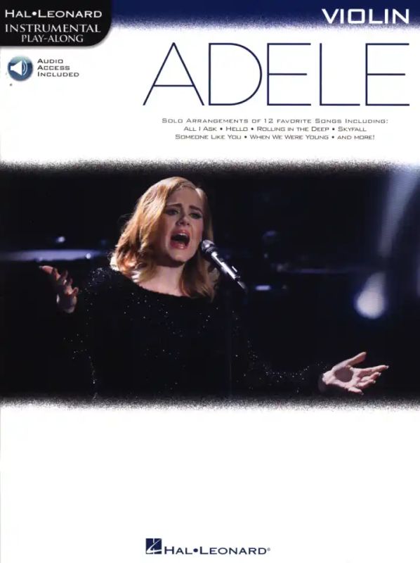 Adele Adkins - Hal Leonard Instrumental Play-Along: Adele - Violin (Book/Online Audio)