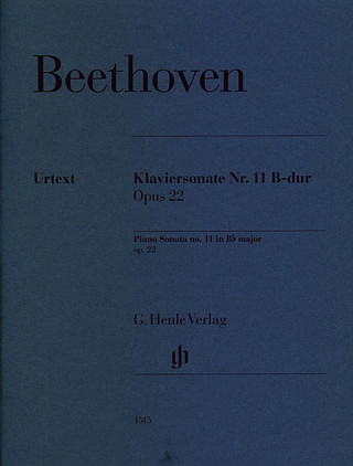 Ludwig van Beethoven: Piano Sonata no. 11 B flat major op. 22