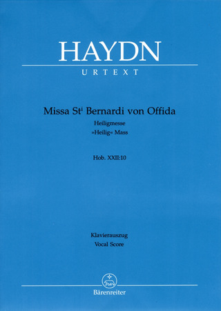 Joseph Haydn - Missa St. Bernardi von Offida Hob. XXII:10 "Heilig-Messe"