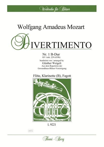 Wolfgang Amadeus Mozart - Divertimento Nr. 1 B-Dur KV Anh. 229 (439b)