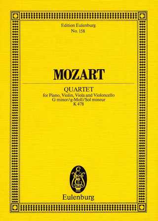 Wolfgang Amadeus Mozart - Piano Quartet G minor KV 478