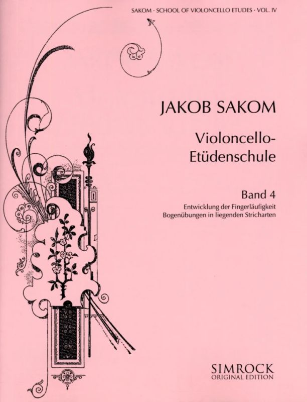 Jakob Sakom - Méthode par des Etudes pour Violoncelle 4