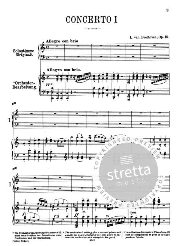 Ludwig van Beethoven - Konzert für Klavier und Orchester Nr. 1 C-Dur op. 15