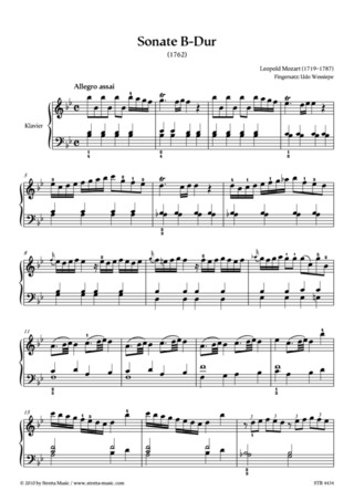 Leopold Mozart - Sonate B-Dur