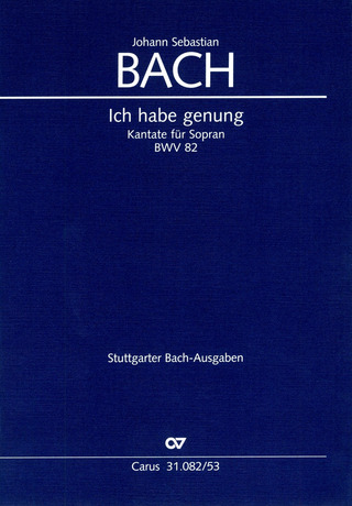 Johann Sebastian Bach - Ich habe genung BWV 82 – Version en mi mineur