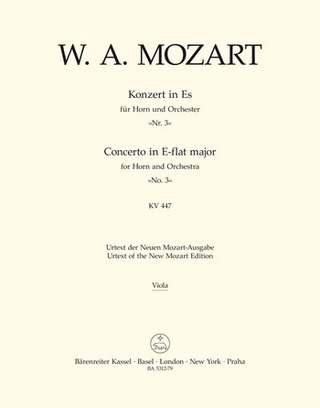 Wolfgang Amadeus Mozart: Konzert Nr. 3 Es-Dur KV 447